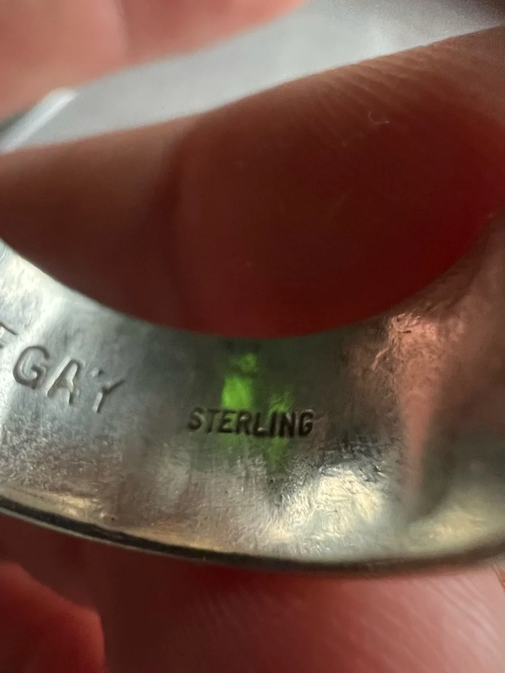 R. H. Begay Navajo Native American Sterling Silver Ring